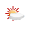 Slightly overcast